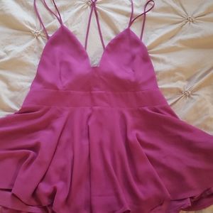 Spaghetti strap peplum top